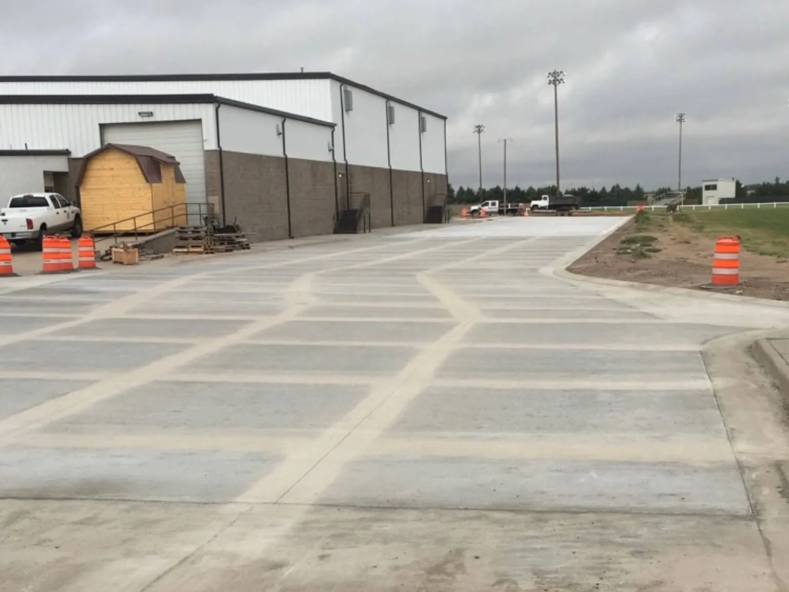 Completed concrete paving at Peetz Plateau School District Re-5